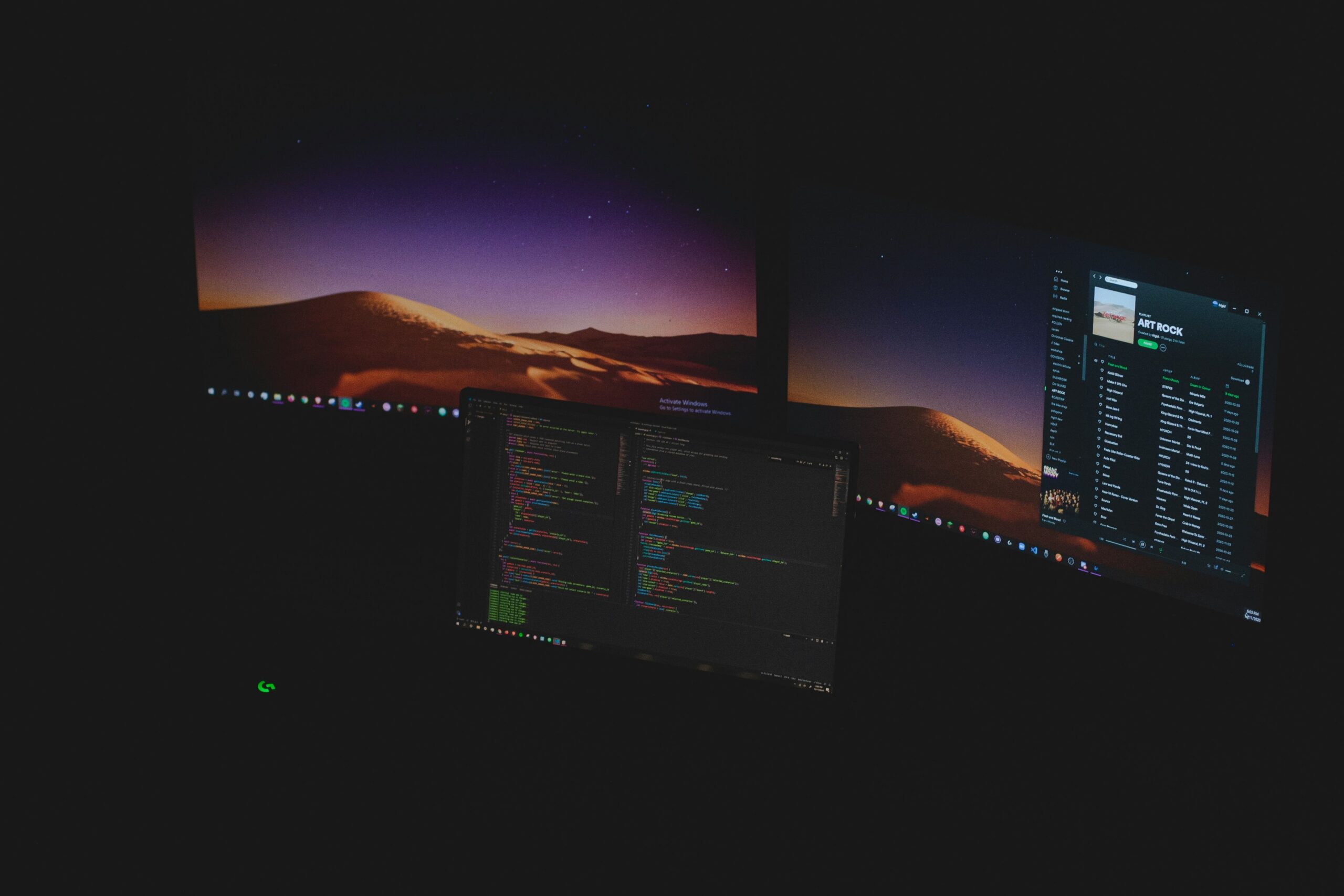 coding at night