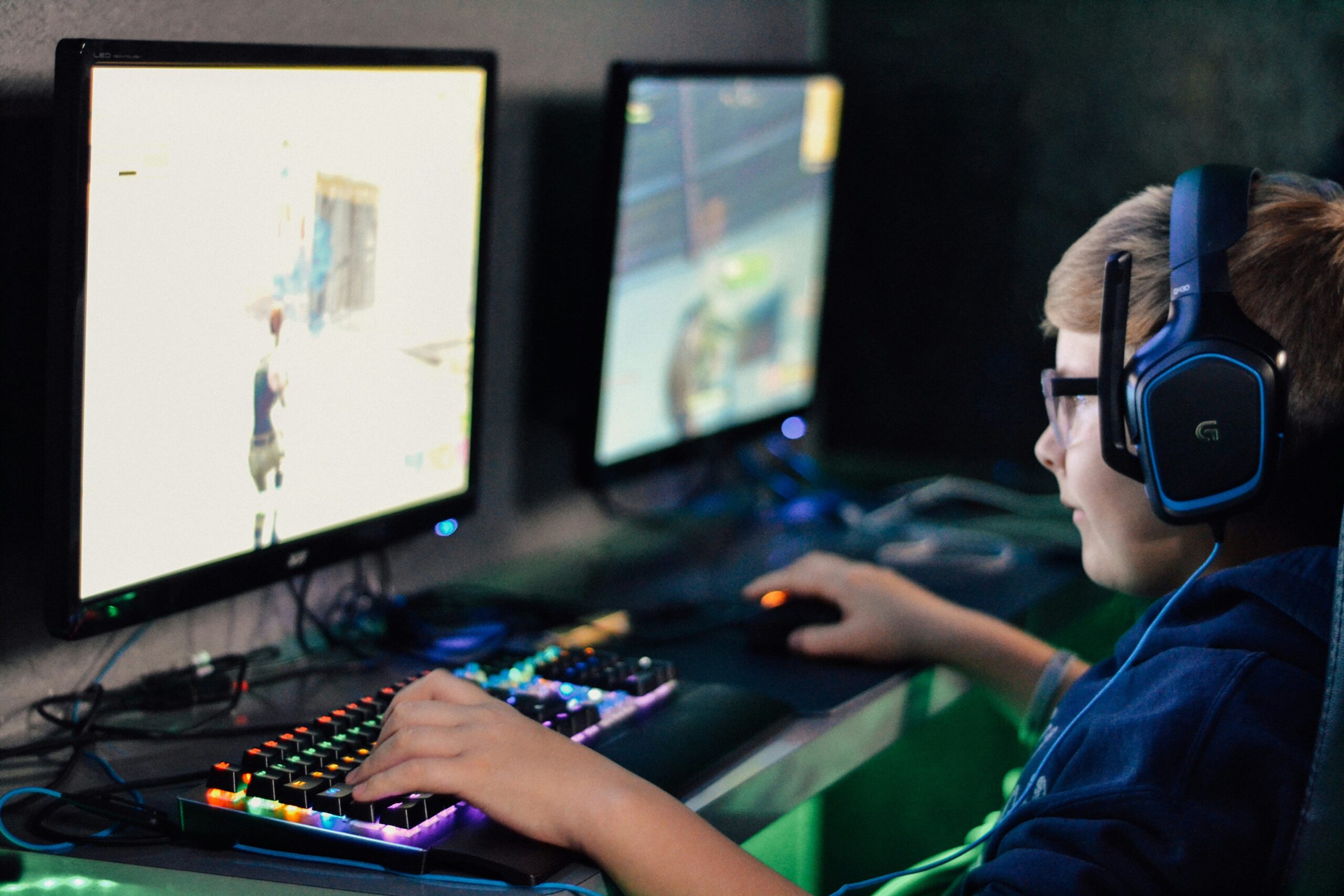 A frustrated developer working on a Roblox project late at night.